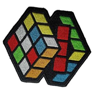 Rubik's Cube Embroidered Patch